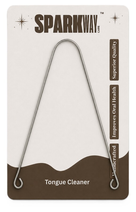 Steel tongue cleaner